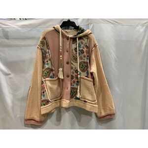 Pol Floral Print Waffle Knit Shacket